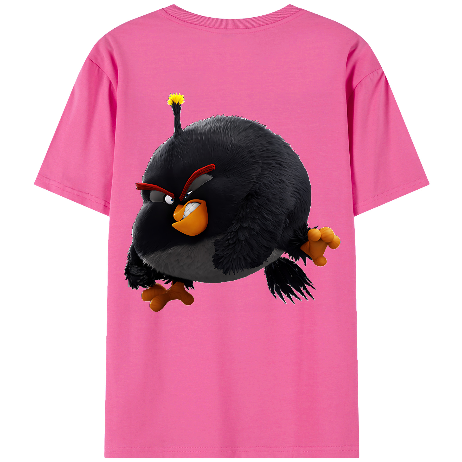 （画像用） Angry Birds アングリーバード レディース半袖Tシャツ(バックプリント)